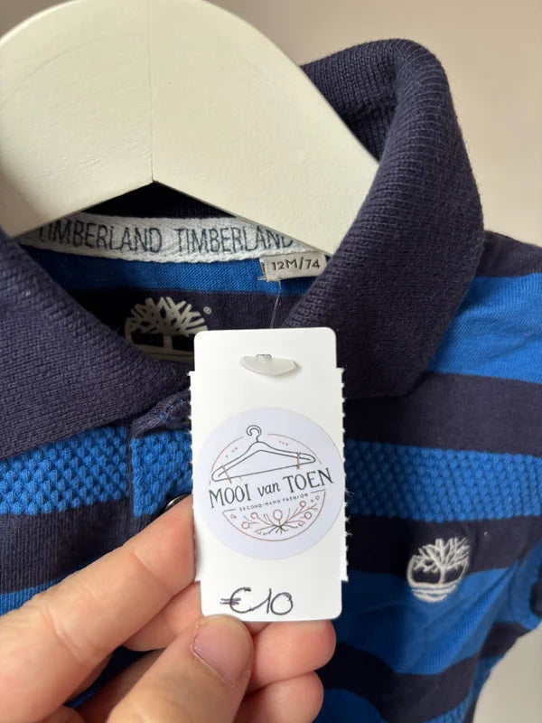 Gestreepte polo met lange mouwen