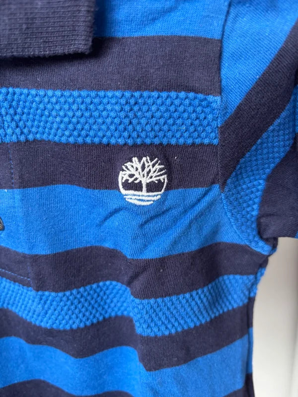 Gestreepte polo met lange mouwen