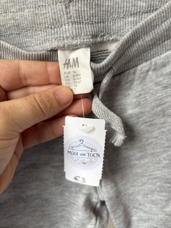 Lichtgrijze joggingbroek