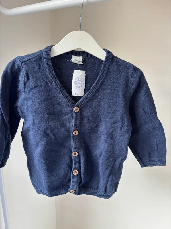 Marineblauwe cardigan