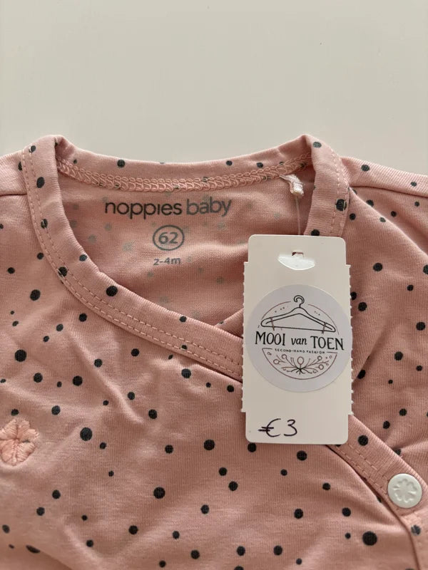 Lichtroze gestippeld jurkje