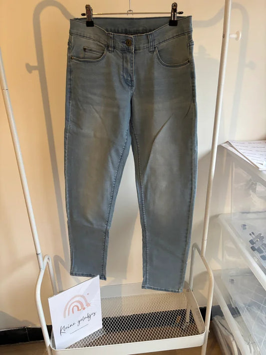 Lichtblauwe jeansbroek