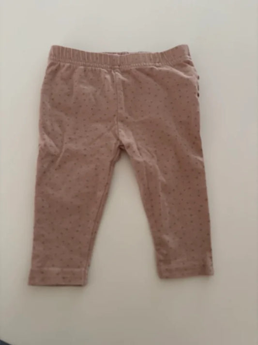 Lichtroze gestippelde legging