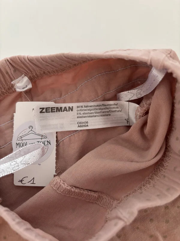 Lichtroze gestippelde legging