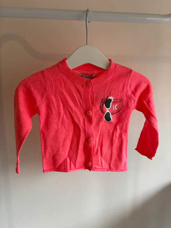 Roze cardigan