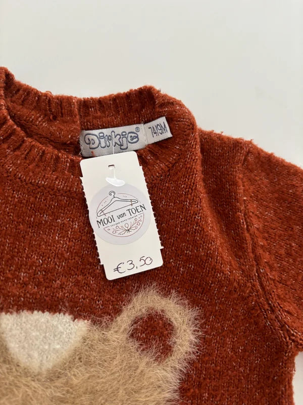 Bruin jurkje met beertje