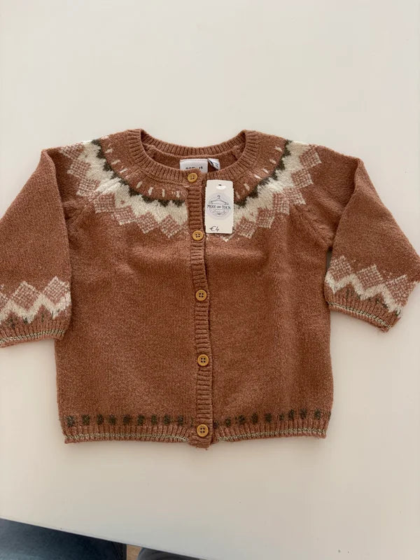 Bruine cardigan