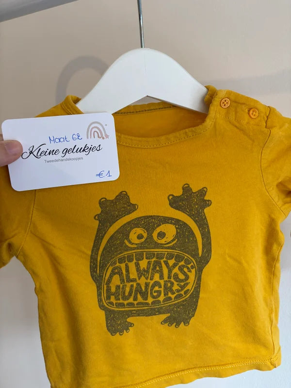 Mosterdgele longsleeve