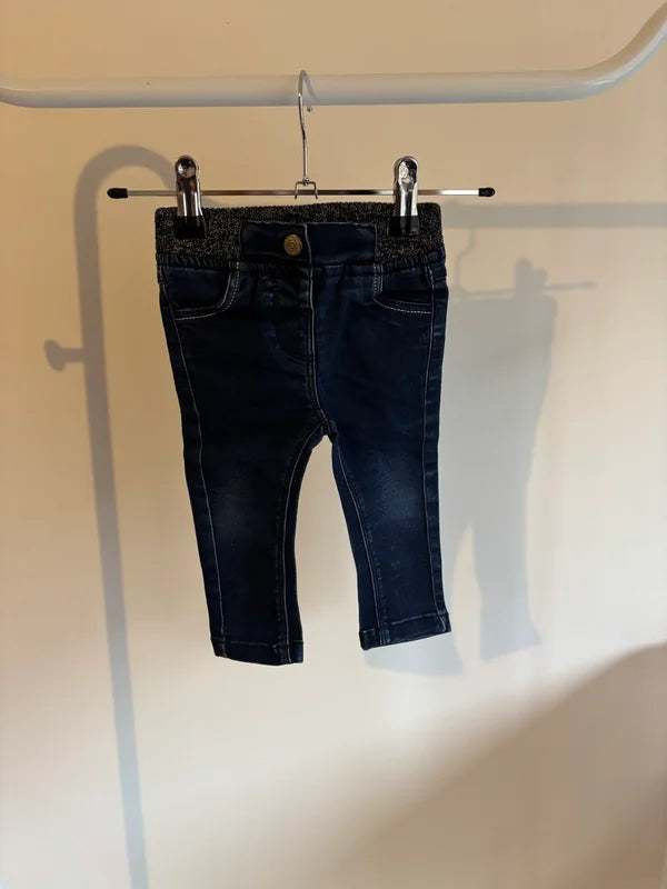 Marineblauwe jeansbroek