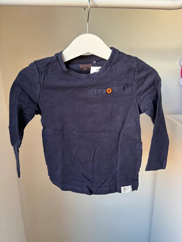 Marineblauwe longsleeve