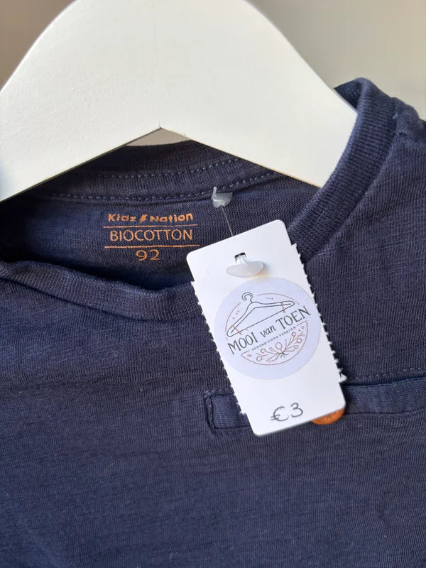 Marineblauwe longsleeve