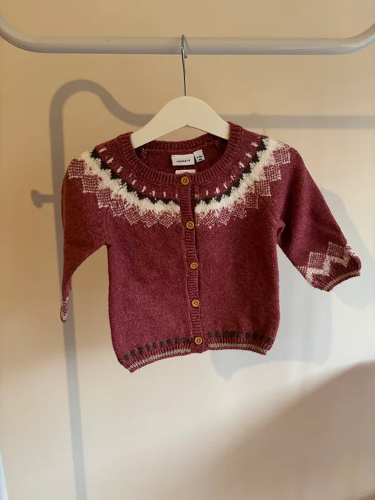 Wijnrode cardigan