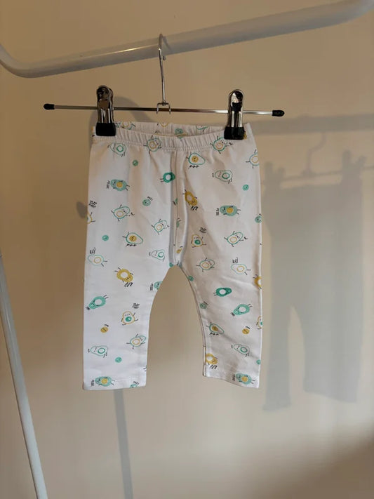 Witte legging met avocado's