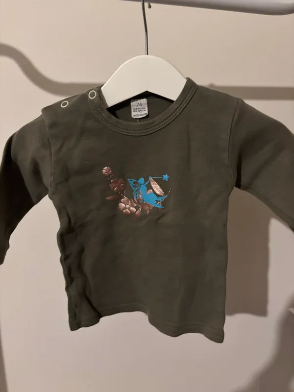 Donkergroene longsleeve