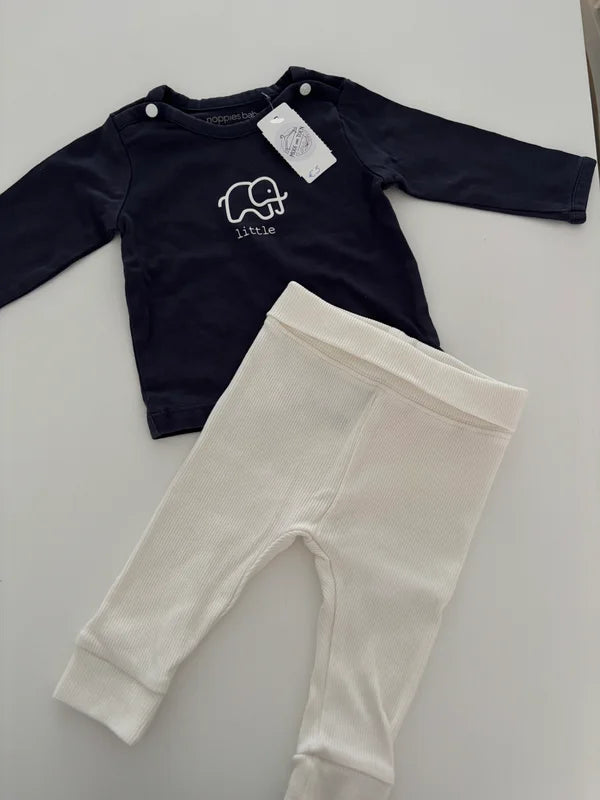 Setje: longsleeve en riblegging