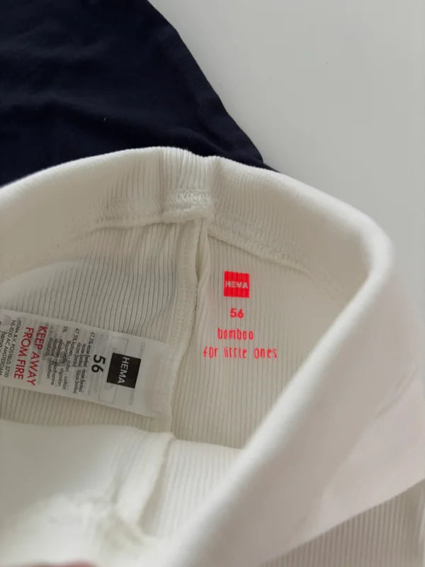 Setje: longsleeve en riblegging