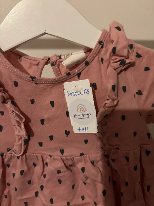 Roze gestippeld jurkje