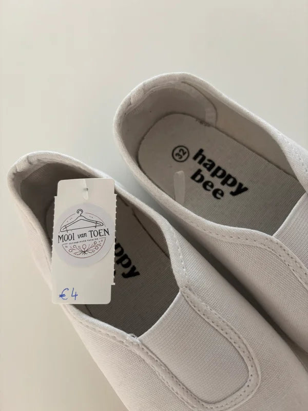 Witte turnpantoffels