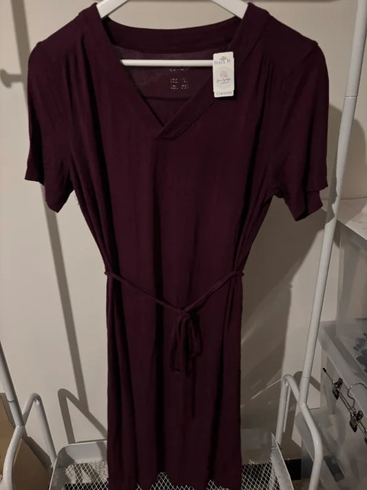 Wijnrode jurk