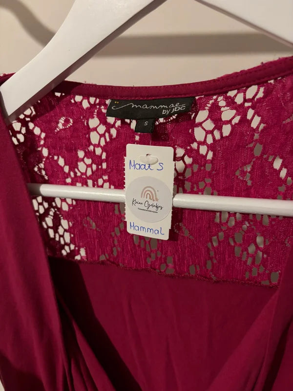 Roze zwangerschapsblouse