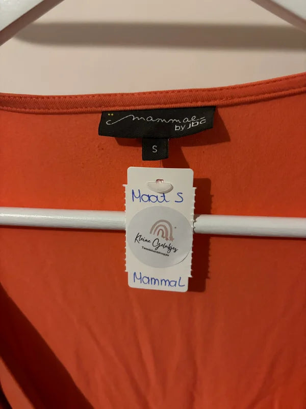 Oranje zwangerschapsblouse