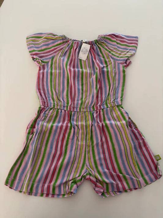 Gestreepte playsuit