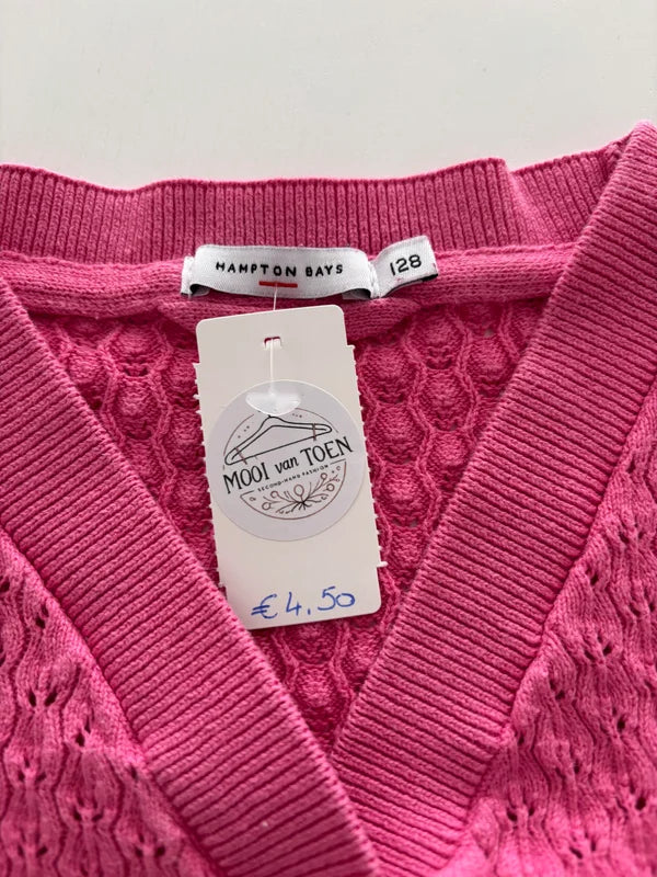 Roze cardigan