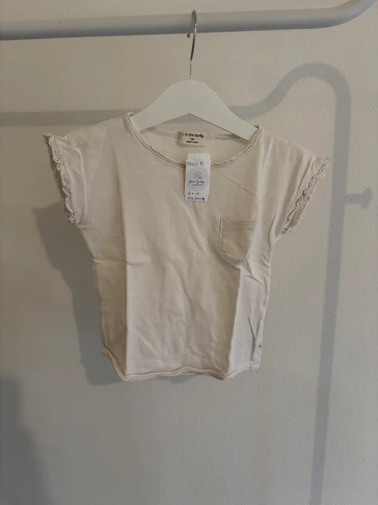 Witte T-shirt | 1+ in the family | 86
