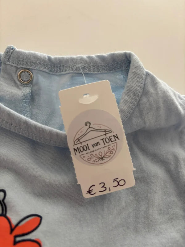 Lichtblauwe eendelige pyjama