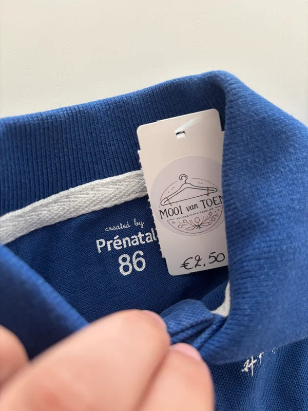 Blauwe polo
