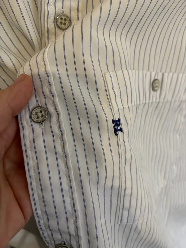 Wit gestreept hemd