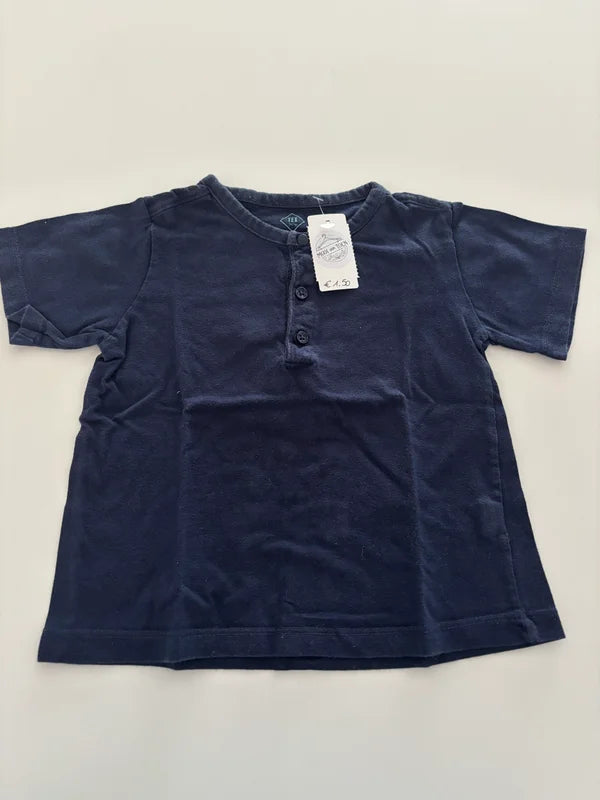Marineblauwe polo