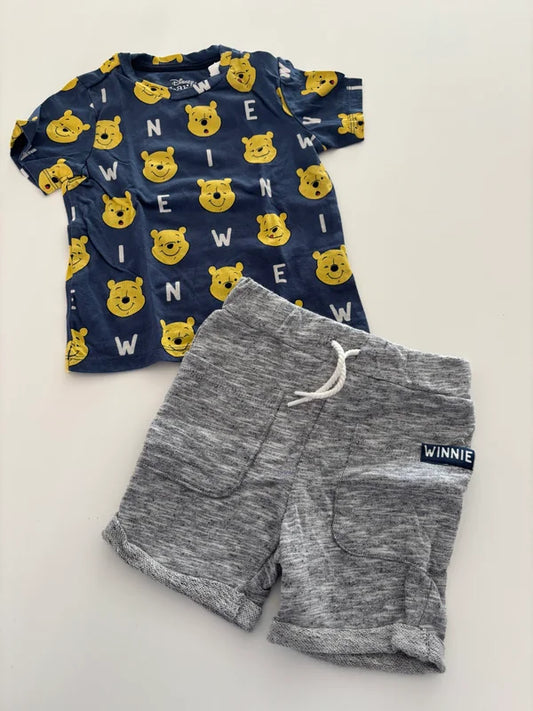 Winnie the Pooh setje: T-shirt en shortje