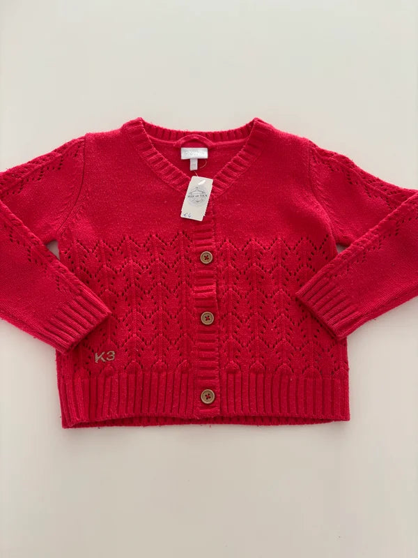 Roze cardigan