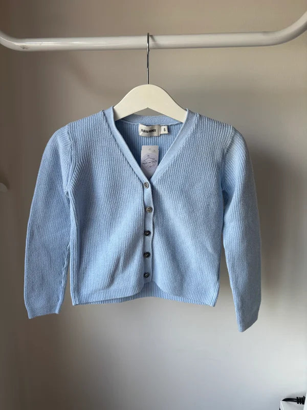 Lichtblauwe cardigan