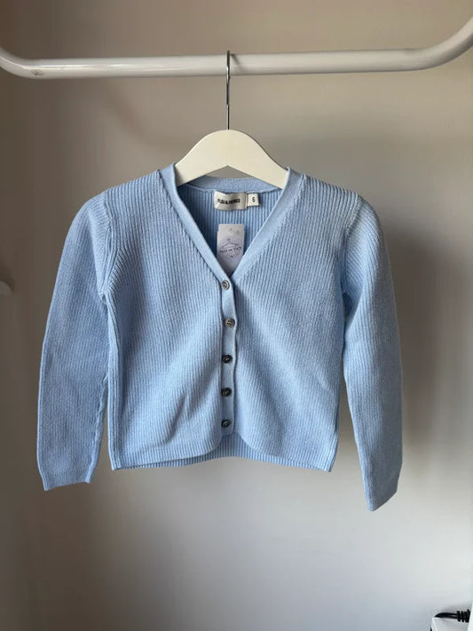 Lichtblauwe cardigan