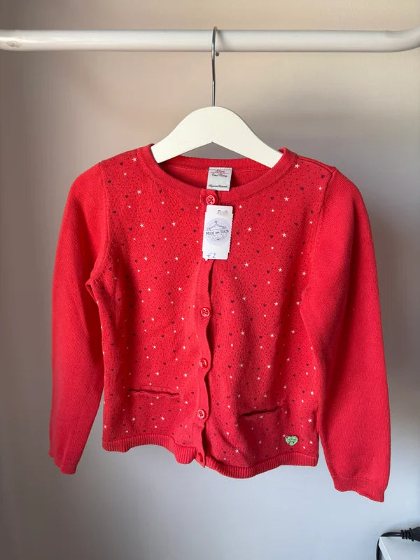 Roze cardigan