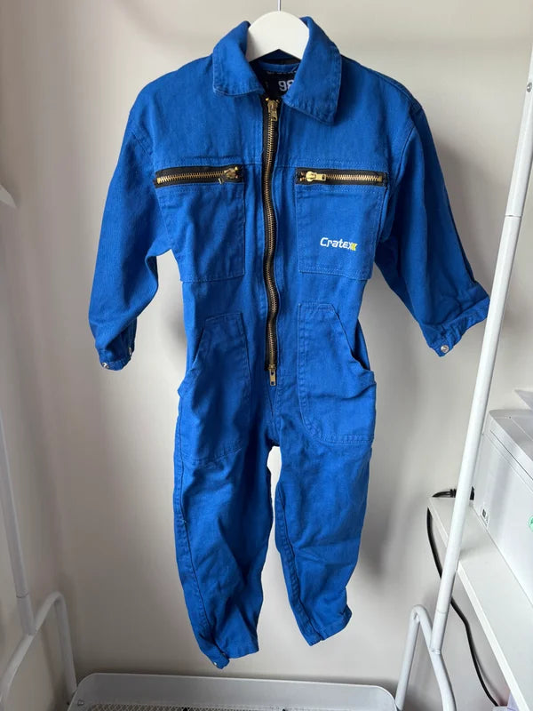 Blauwe overall