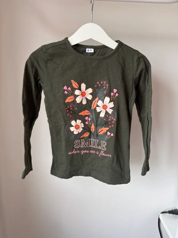 Donkergroene longsleeve