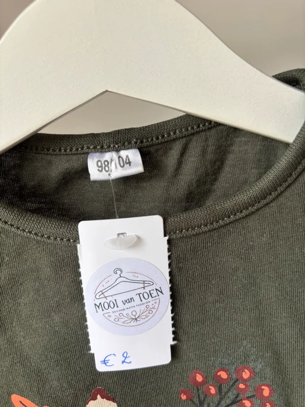 Donkergroene longsleeve