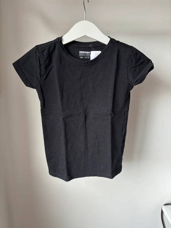 Zwarte basic T-shirt