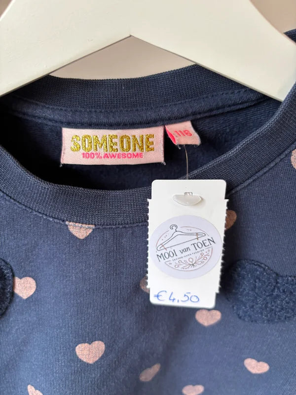 Marineblauwe sweater