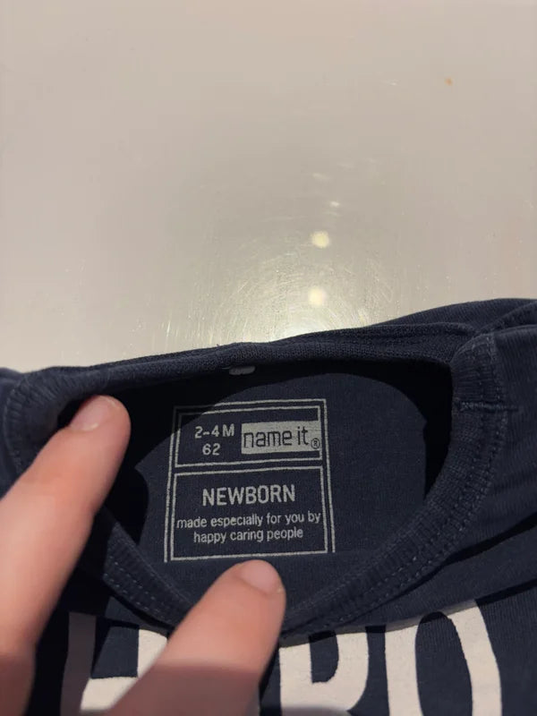 Marineblauwe longsleeve "Hero"