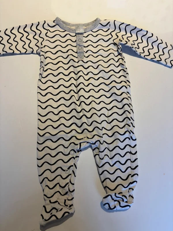 Gestreepte eendelige pyjama