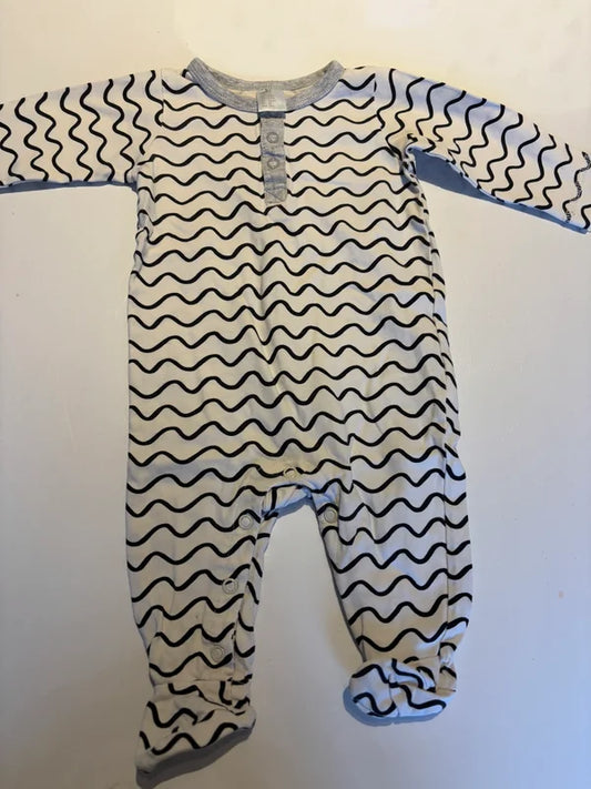 Gestreepte eendelige pyjama