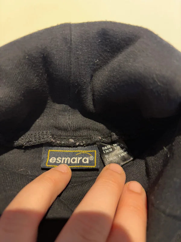 Zwarte longsleeve met rolkraag