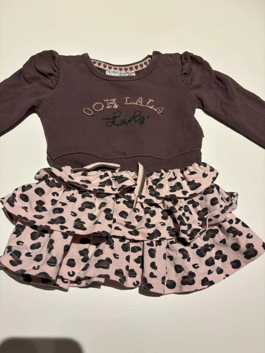 Bruin jurkje "Ooh lala laby"