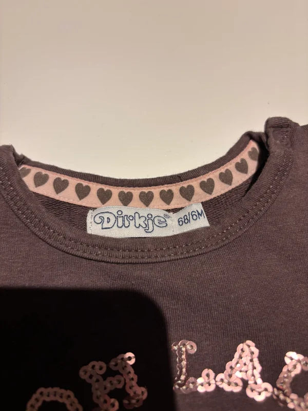 Bruin jurkje "Ooh lala laby"