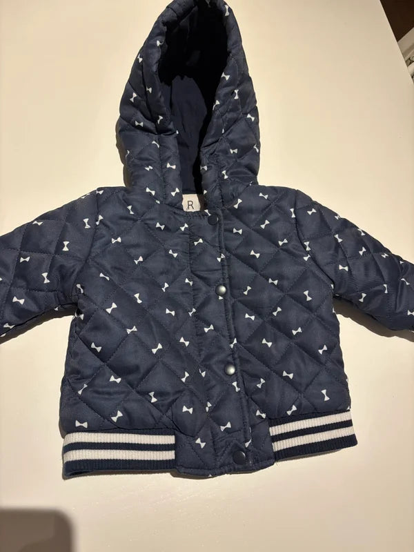 Marineblauwe winterjas