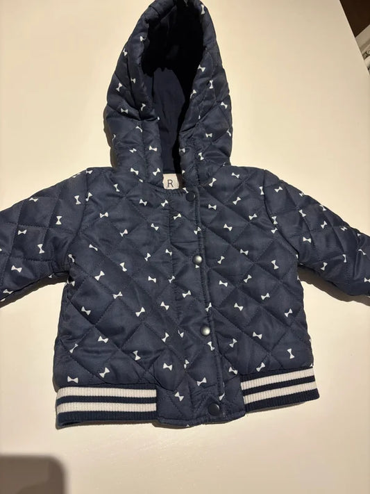 Marineblauwe winterjas